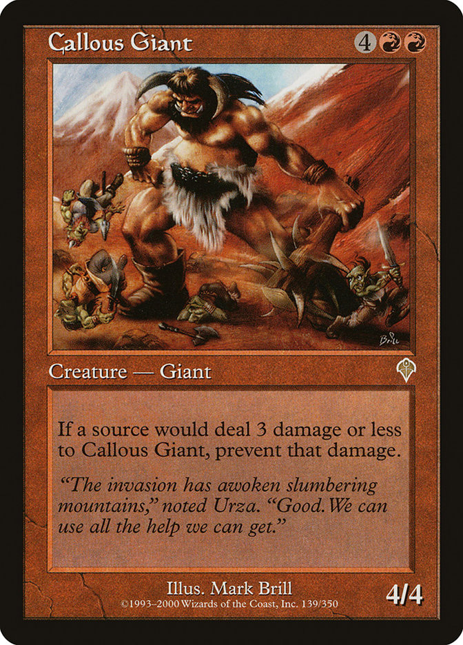 Callous Giant [Invasion] (INV 139)