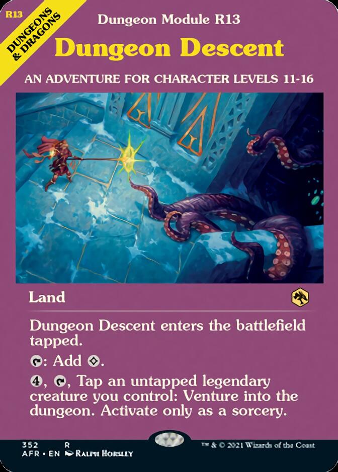 Dungeon Descent (Dungeon Module) [Dungeons & Dragons: Adventures in the Forgotten Realms] (AFR 352)