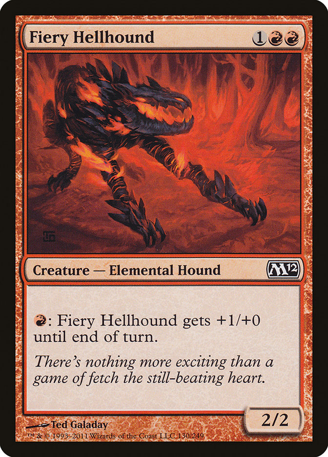 Fiery Hellhound [Magic 2012] (M12 130)