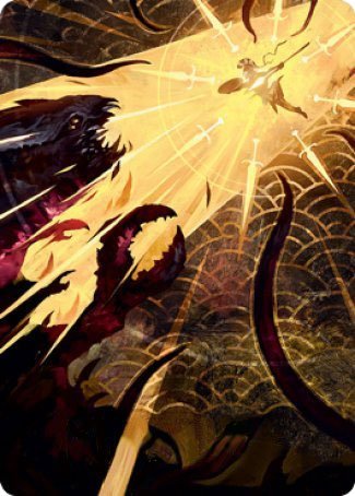 Defiant Strike Art Card [Strixhaven: School of Mages Art Series] (ASTX 62)