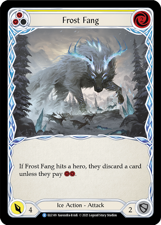 Frost Fang (Yellow) [ELE149] 1st Edition Normal