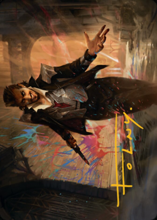 Anhelo, the Painter Art Card (Gold-Stamped Signature) [Streets of New Capenna Art Series] (ASNC 38)