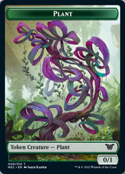 Plant // Treasure Double-sided Token [Kamigawa: Neon Dynasty Commander Tokens] (TNEC 9)