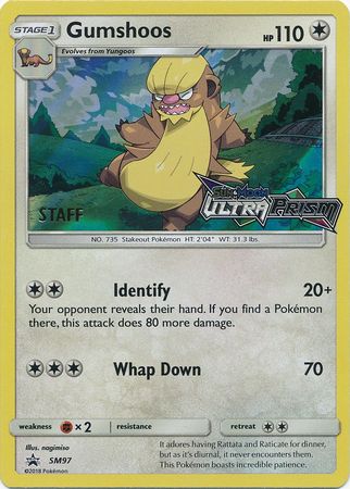 Gumshoos (Staff Prerelease Promo) (SM97) [Sun & Moon: Black Star Promos]