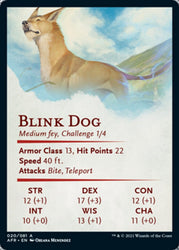 Blink Dog Art Card [Dungeons & Dragons: Adventures in the Forgotten Realms Art Series] (AAFR 20)