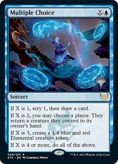 Multiple Choice (Promo Pack) [Strixhaven: School of Mages Promos] (PSTX 48)