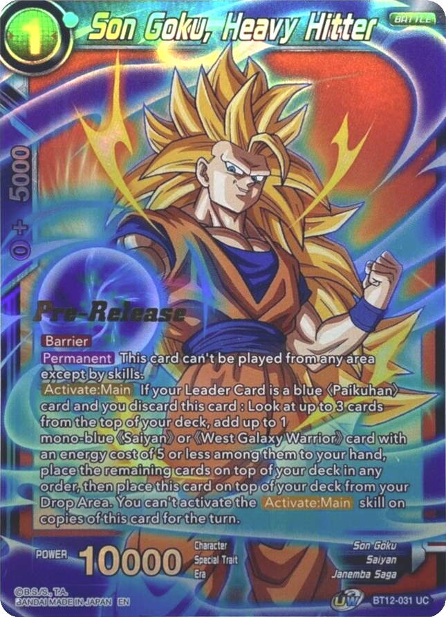 Son Goku, Heavy Hitter [BT12-031]