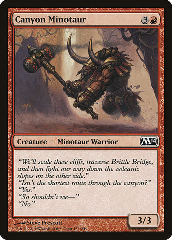 Canyon Minotaur [Magic 2014] (M14 131)
