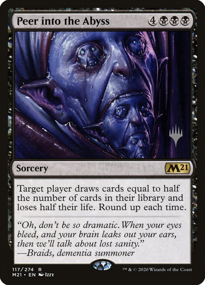 Peer into the Abyss (Promo Pack) [Core Set 2021 Promos] (PM21 117P)
