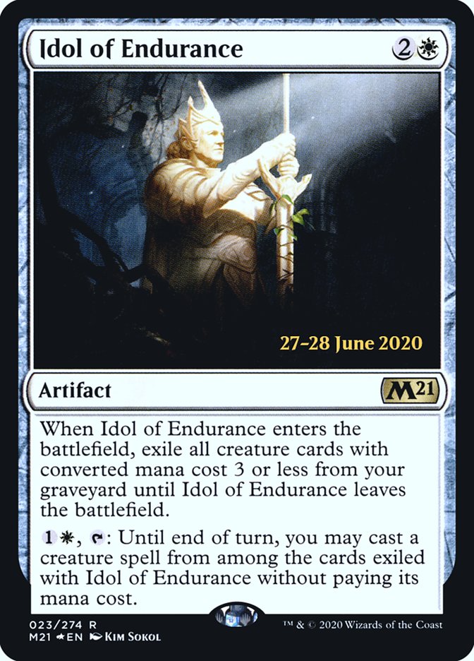 Idol of Endurance  [Core Set 2021 Prerelease Promos] (PM21 23S)