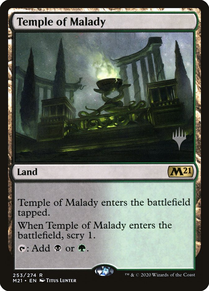 Temple of Malady (Promo Pack) [Core Set 2021 Promos] (PM21 253P)