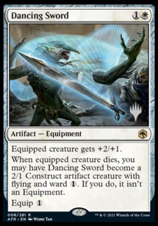 Dancing Sword (Promo Pack) [Dungeons & Dragons: Adventures in the Forgotten Realms Promos] (PAFR 8)