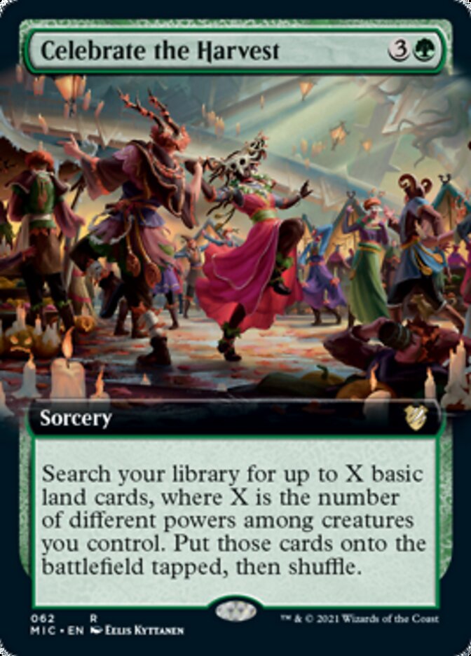 Celebrate the Harvest (Extended) [Innistrad: Midnight Hunt Commander] (MIC 62)