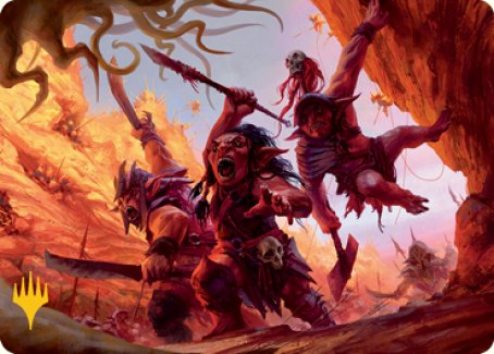 Goblin Art Card (Gold-Stamped Signature) [Dungeons & Dragons: Adventures in the Forgotten Realms Art Series] (AAFR 24)