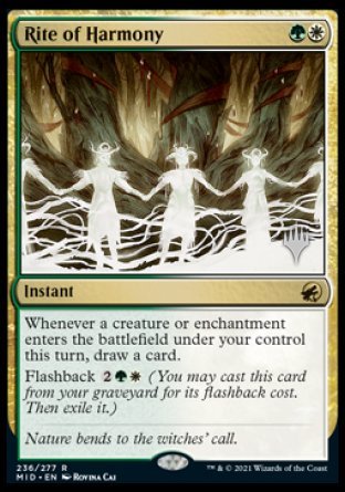 Rite of Harmony (Promo Pack) [Innistrad: Midnight Hunt Promo Pack] (PMID 236)