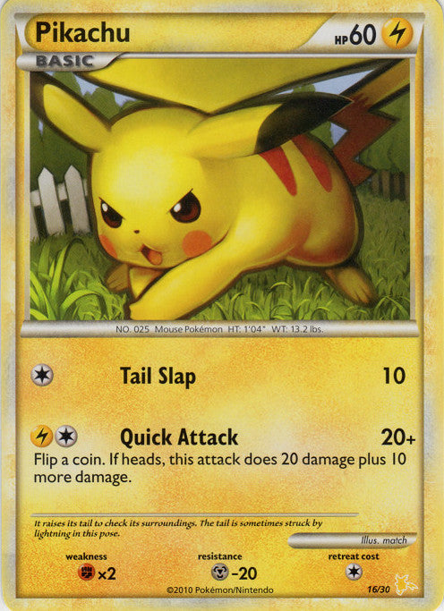 Pikachu (16/30) [HeartGold & SoulSilver: Trainer Kit - Gyarados & Raichu]