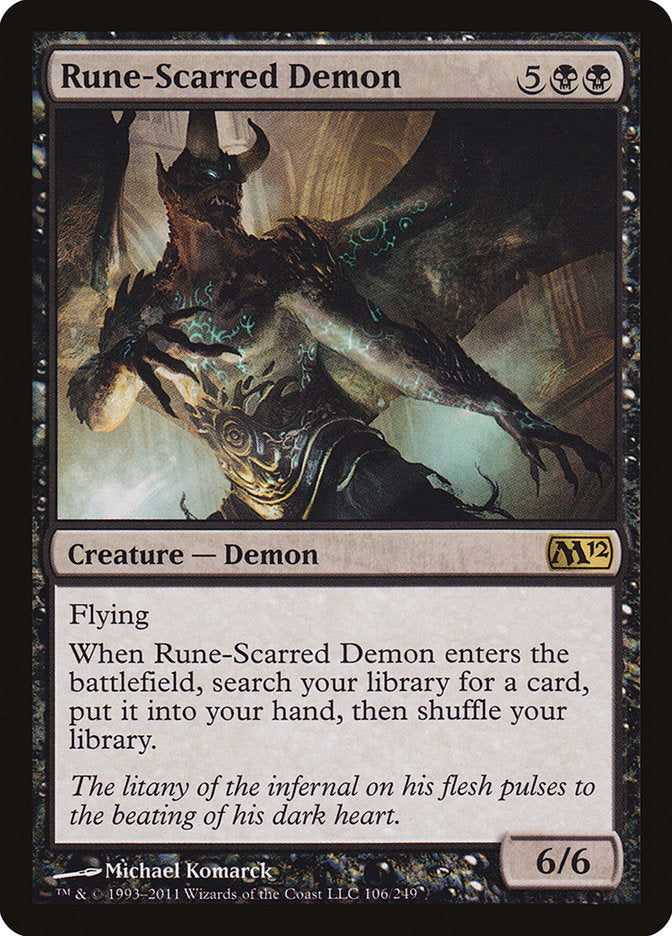 Rune-Scarred Demon [Magic 2012] (M12 106)