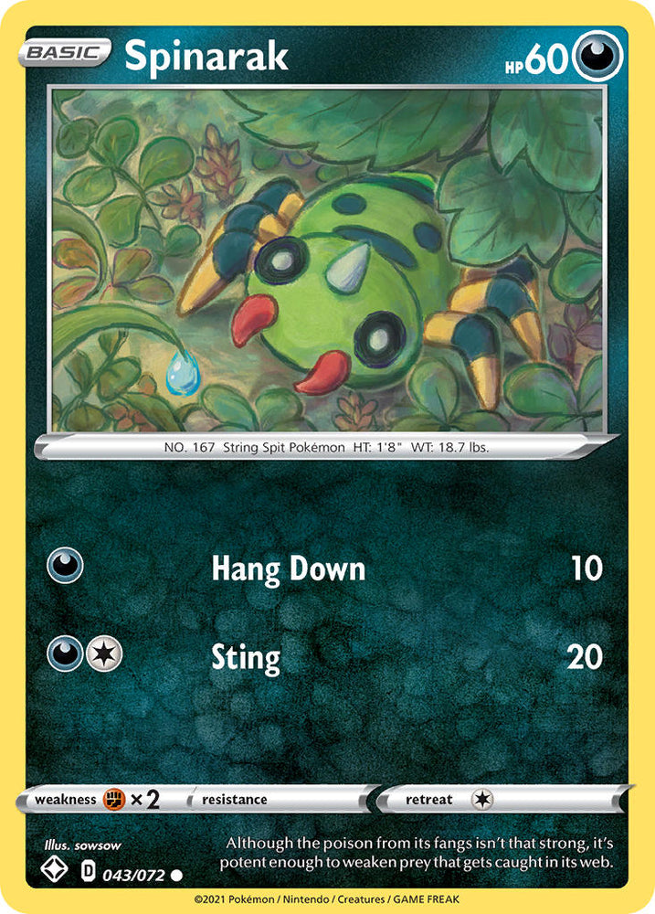 Spinarak (43/72) [Sword & Shield: Shining Fates]
