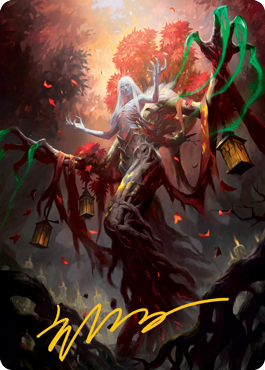 Wrenn and Seven Art Card (Gold-Stamped Signature) [Innistrad: Midnight Hunt Art Series] (AMID 9)
