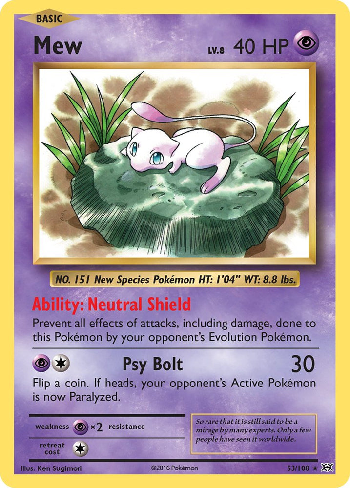 Mew (XY Evolutions) (53/108) [Theme Deck Exclusives]