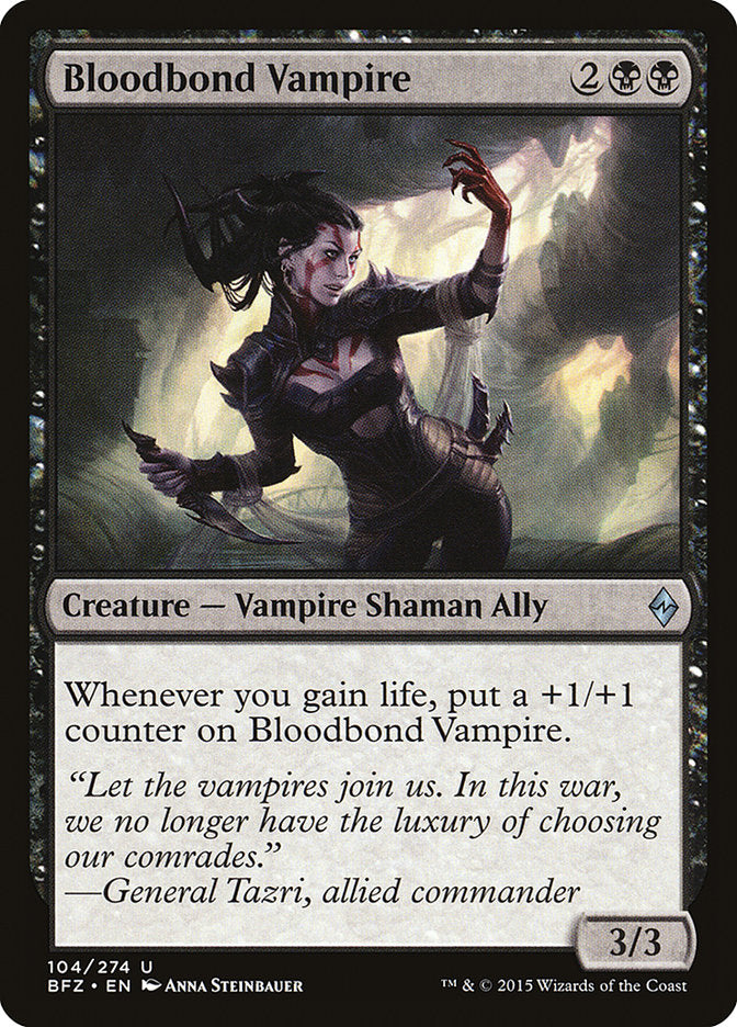 Bloodbond Vampire [Battle for Zendikar] (BFZ 104)
