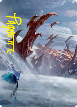 Island Art Card (Gold-Stamped Signature) [Strixhaven: School of Mages Art Series] (ASTX 49)