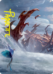 Island Art Card (Gold-Stamped Signature) [Strixhaven: School of Mages Art Series] (ASTX 49)