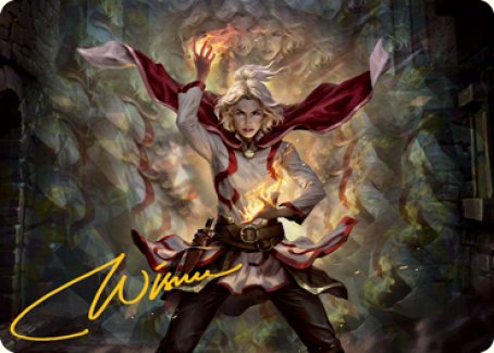 Delina, Wild Mage Art Card (Gold-Stamped Signature) [Dungeons & Dragons: Adventures in the Forgotten Realms Art Series] (AAFR 31)