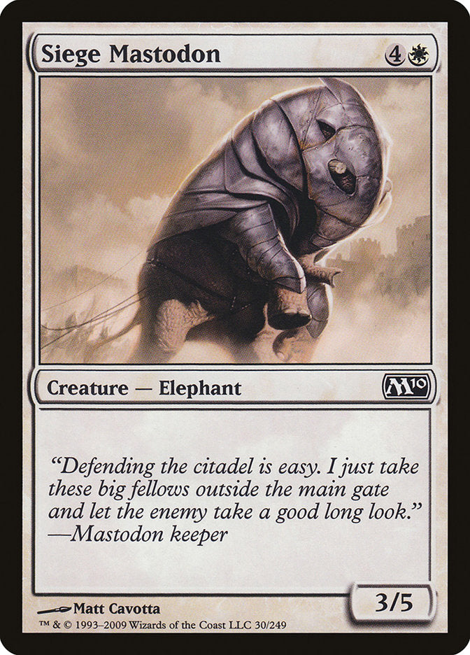 Siege Mastodon [Magic 2010] (M10 30)