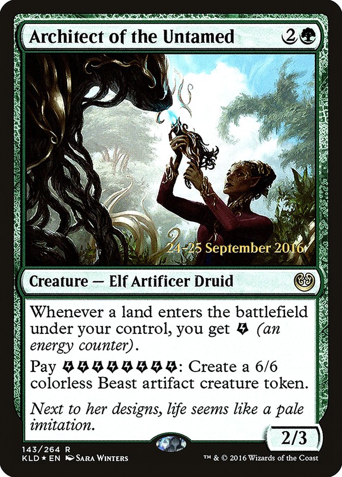 Architect of the Untamed  (Prerelease) [Kaladesh Prerelease Promos] (PKLD 143S)