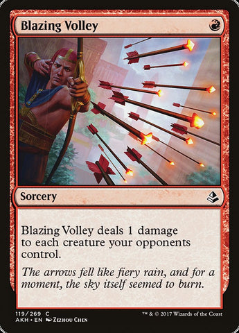 Blazing Volley [Amonkhet] (AKH 119)