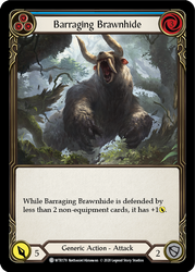 Barraging Brawnhide (Blue) [WTR178] Unlimited Rainbow Foil