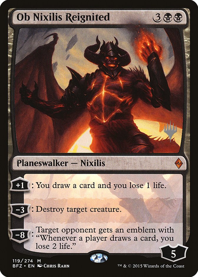 Ob Nixilis Reignited (Promo Pack) [Battle for Zendikar Promos] (PBFZ 119P)