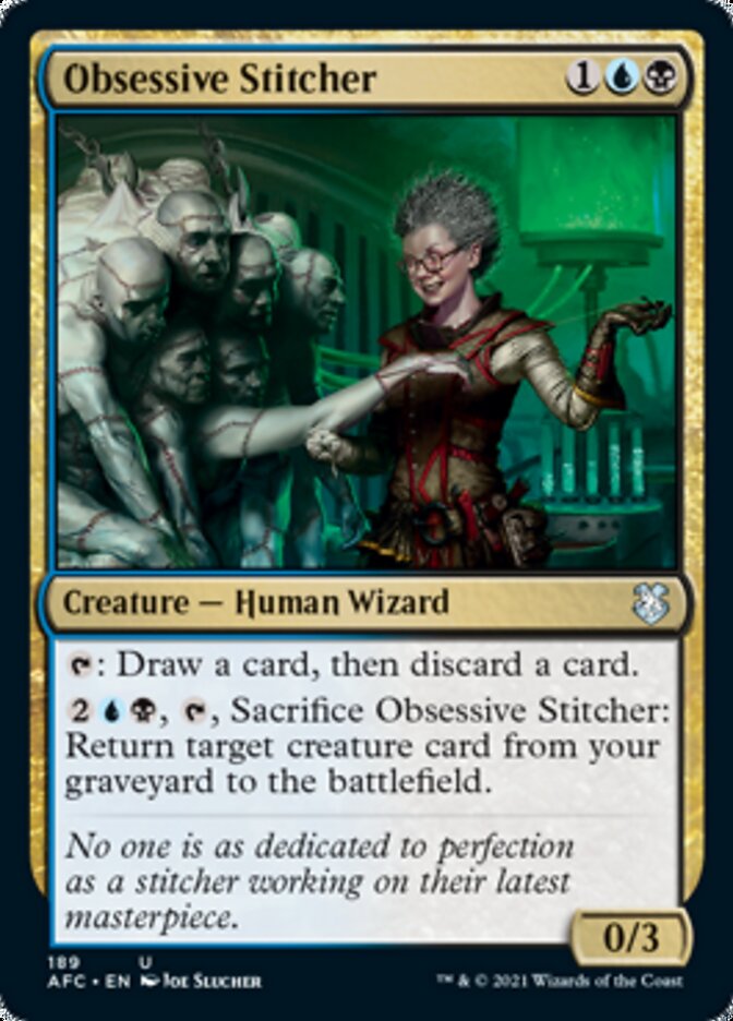 Obsessive Stitcher [Dungeons & Dragons: Adventures in the Forgotten Realms Commander] (AFC 189)