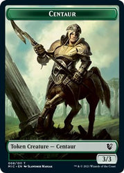 Centaur // Wolf Double-sided Token [Innistrad: Midnight Hunt Commander] (TMIC 8)