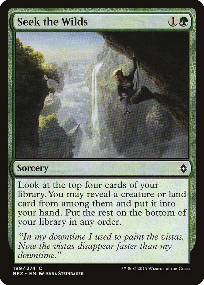 Seek the Wilds [Battle for Zendikar] (BFZ 189)