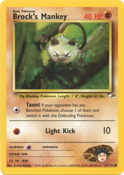 Brock's Mankey (67/132) [Gym Heroes]