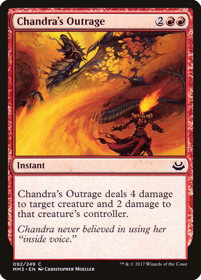 Chandra's Outrage [Modern Masters 2017] (MM3 92)