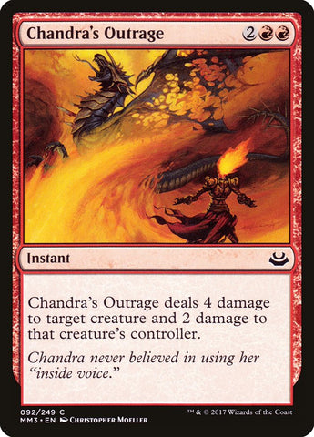 Chandra's Outrage [Modern Masters 2017] (MM3 92)