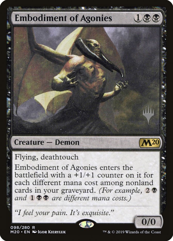 Embodiment of Agonies (Promo Pack) [Core Set 2020 Promos] (PM20 98P)