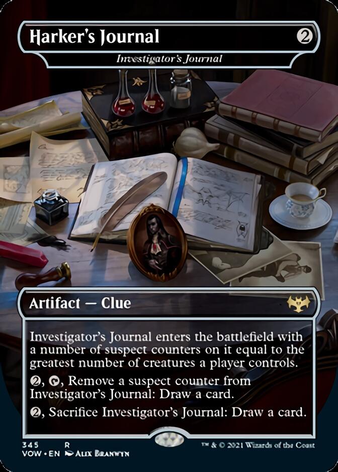 Investigator's Journal - Harker's Journal [Innistrad: Crimson Vow] (VOW 345)