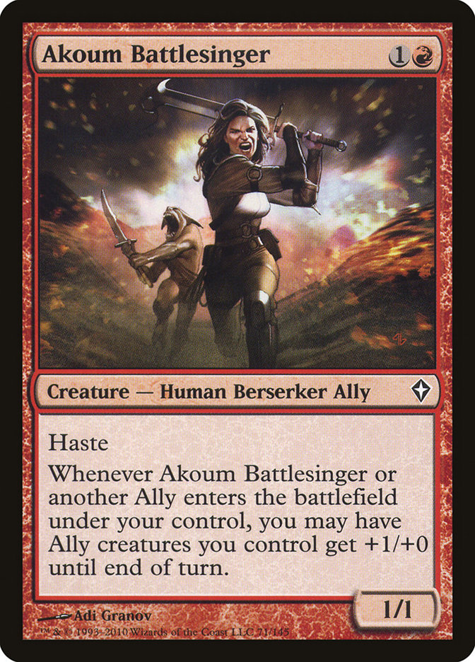 Akoum Battlesinger [Worldwake] (WWK 71)