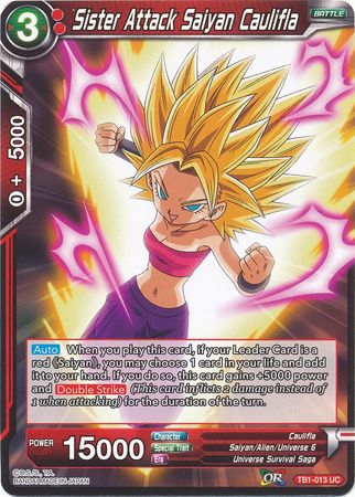 Sister Attack Saiyan Caulifla [TB1-013]