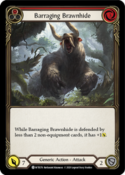 Barraging Brawnhide (Red) [WTR176] Unlimited Rainbow Foil