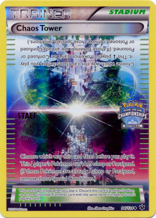Chaos Tower (92/124) (National Championship Promo Staff) [XY: Fates Collide]