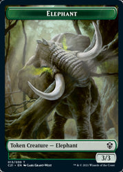 Frog Lizard // Elephant Token [Commander 2021 Tokens] (TC21 14 // 13)