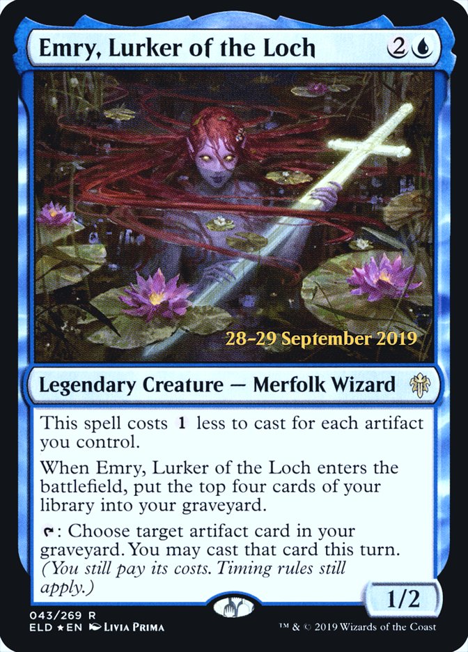 Emry, Lurker of the Loch  [Throne of Eldraine Prerelease Promos] (PELD 43S)