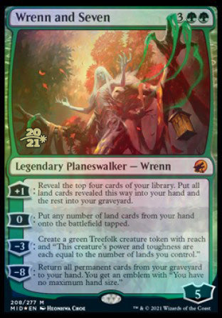 Wrenn and Seven [Innistrad: Midnight Hunt Prerelease Promos] (PMID 208)