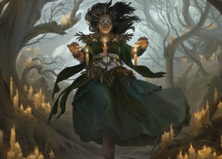 Candlegrove Witch 1 Art Card [Innistrad: Midnight Hunt Art Series] (AMID 15)