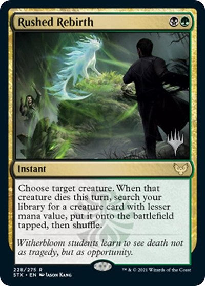 Rushed Rebirth (Promo Pack) [Strixhaven: School of Mages Promos] (PSTX 228)